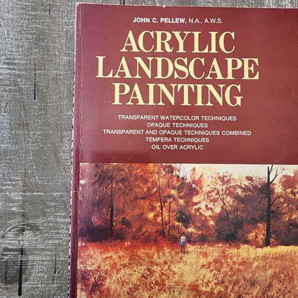Set Of 3 Acrylic Painting Art Books Landscape Hardcover Softcover Educational - Picture 3 of 11